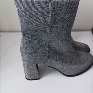 Target Silver Sparkle Heeled Boots Size 10